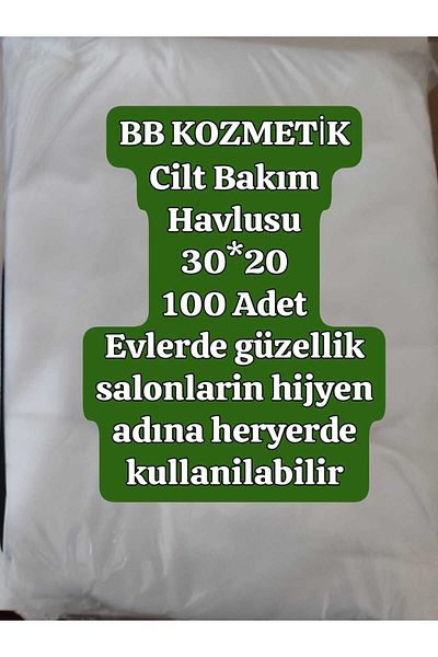 BB KOZMETİK Usullan at - 30X20 cm Skin Care Towel and Cleaning Cloth 100 Pieces