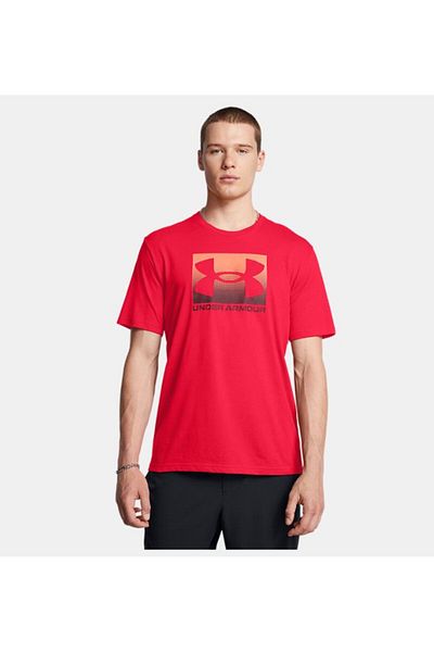 Under Armour Мъжка памучна тениска с нормална кройка и обло деколте, червена, 1386793-600