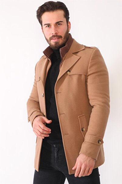 Dewberry K7542 DEWBERRY MEN'S COAT-OPEN CAMEL