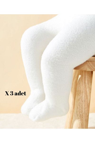 SEBURAM COLLECTION Girl's Boy's Baby Winter Cotton Pantyhose 3 Pieces