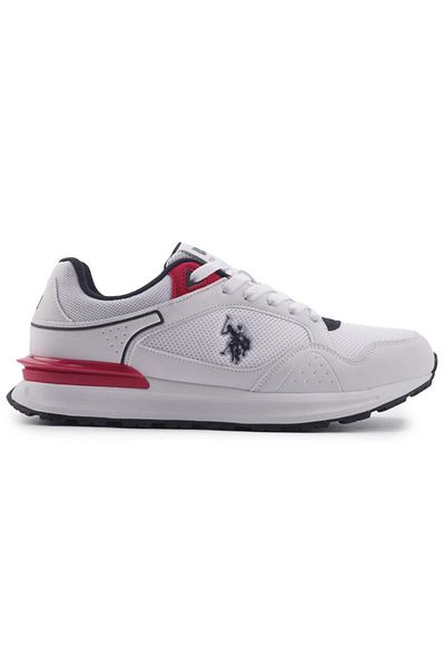 U.S. Polo Assn. Πόλο Ασν. Ανδρικά αθλητικά παπούτσια Martin 4Fx - Λευκό, Navy Blue, Red