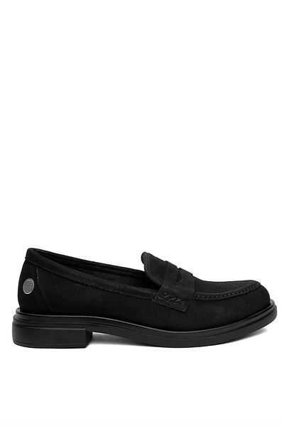 Mammamia D24KA-200 Pantofi casual de damă din piele naturală nubuc neagră