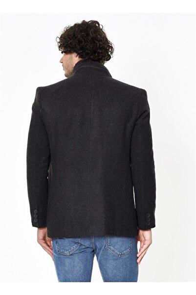 Dewberry K7126 Men's Coat-Diagonal Anthracite