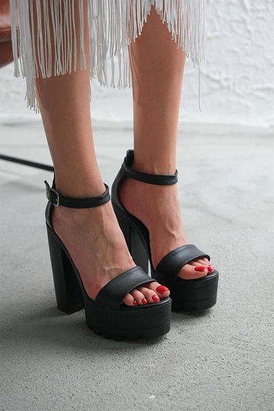 Modanizm Merry Black High Heels