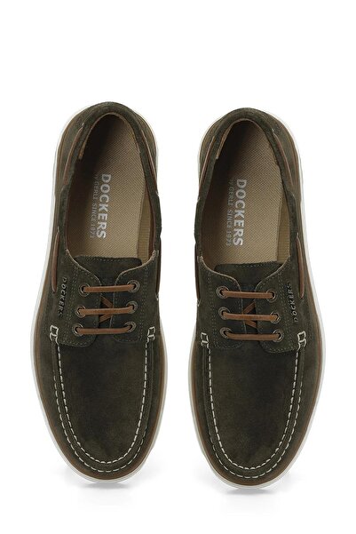 Dockers 236050 Green Men's Genuine Leather Nubuck Shoes