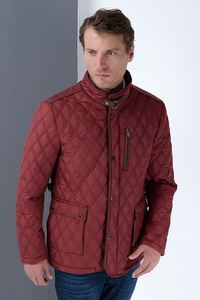 Dewberry K8613 Coat-burgundy