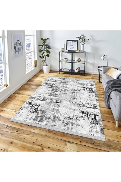 DECOSER HALI Kilim Yıkanabilir Eskitme Desen Kaymaz Taban Salon Koridor Mutfa...