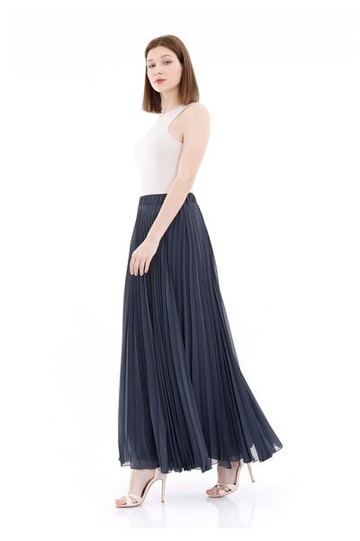 Guzella Maxi Length Chiffon Skirt