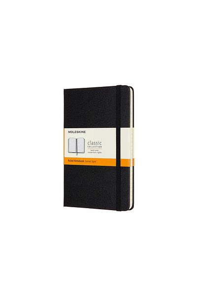 Moleskine Classic Hard Black Cover Lined Notebook 11.5X18