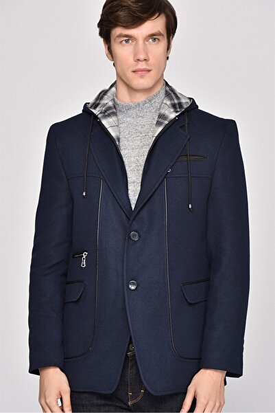 Dewberry K7533 ERKEK KABAN-LACİVERT