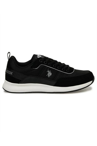 U.S. Polo Assn. Adidași casual negri Polo AssnJack 4Fx pentru bărbați