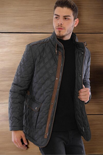 Dewberry K8613 DEWBERRY COAT-STRAIGHT ANTHRACITE