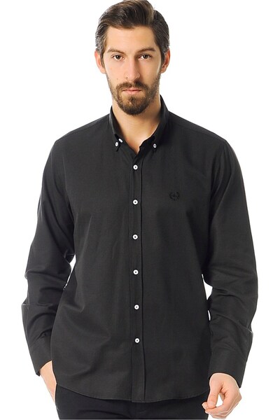 Dewberry G561 Men's Shirt-Black