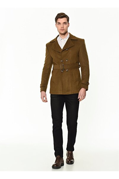 Dewberry K7539 Slim-Fit Men's Coat-Camel