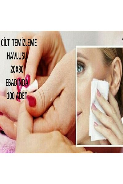 BB KOZMETİK Usullan at - 30X20 cm Skin Care Towel and Cleaning Cloth 100 Pieces