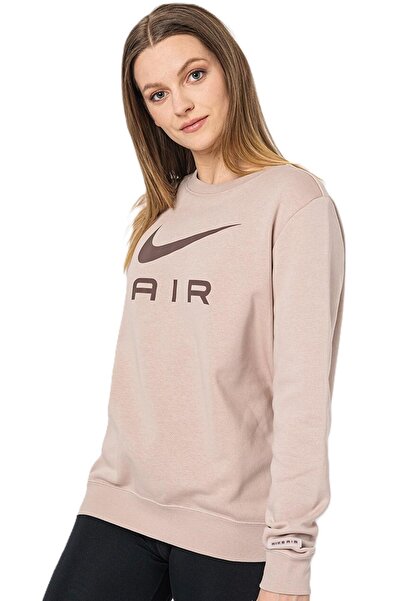 Nike Γυναικείο φούτερ Air Fleece Sportswear Essent Womens Crew Γυναικείο καφέ φούτερ