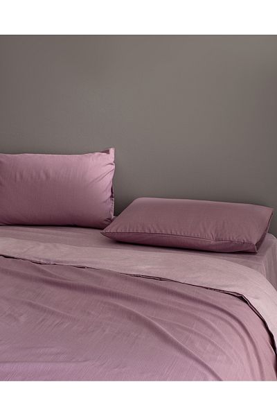 Madame Coco Σετ παπλωματοθήκης Cher Double Cotton Printed - Light Plum