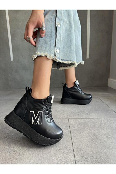 Modanizm حذاء مولي ويدج أسود