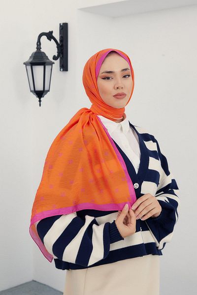 Silk Home Purple Wave Patterned Olinda Shawl