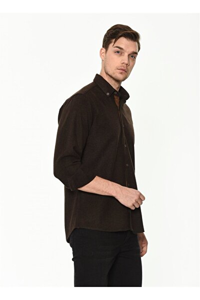 Dewberry G715 Men's Shirt-Brown