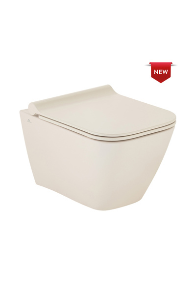 Seramiksan Saturn Kanalsız Asma Klozet, Seramiksan Durplast Yavaş Kapak (Capp...