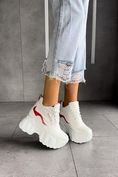 Modanizm Marley Red Hidden Heel Sneakers