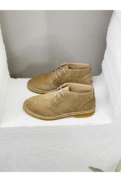 NUR KARACA 25K2318 ΓΝΗΣΙΟ Unisex Δερμάτινο Αυθεντικό Καουτσούκ Σόλα Μπότες Hashpapi μέχρι τον αστράγαλο