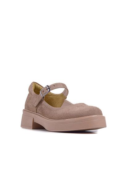 Ustalar Ayakkabı Çanta Μπεζ Suede Γυναικεία Casual Παπούτσια 240.1523