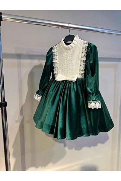 She Dress Kadife Uzun Kollu Elbise