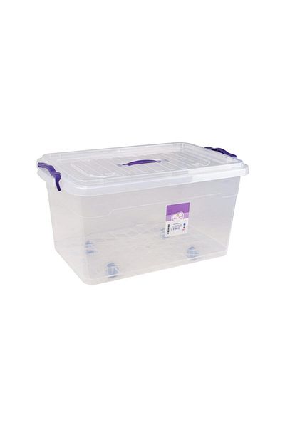 sağlam plastik Hobby Box Storage Container 50 Lt (Wheeled)