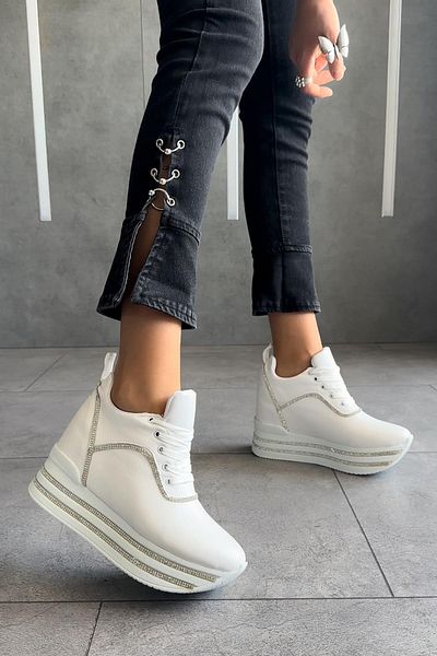 Modanizm White Padded Senna Sneakers
