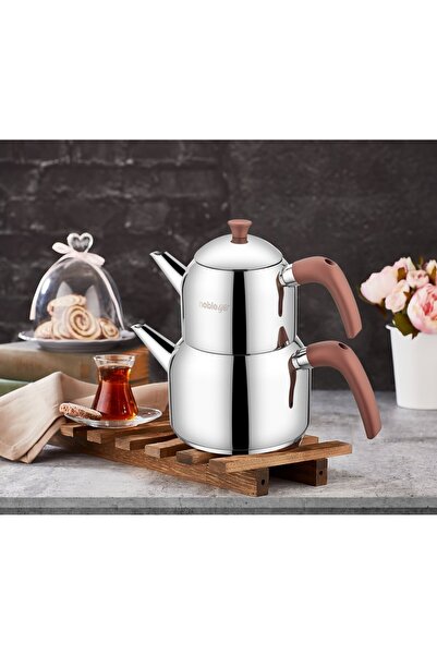 Noble Life Azur Çelik Çaydanlık (Bakır Kulp)