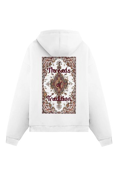 Mounte Bianca Unisex Threads - Κανονική κουκούλα