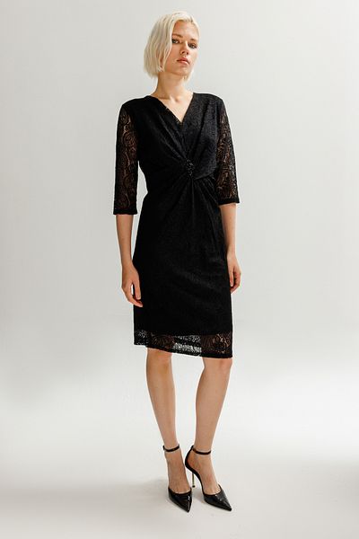 Ekol Lace Dress with Jewelled Front