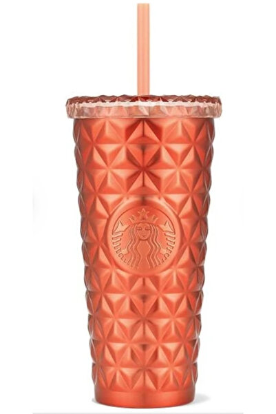 Starbucks ® Paslanmaz Çelik Soğuk Içecek Bardağı - Turuncu - 591 ml - 11154748