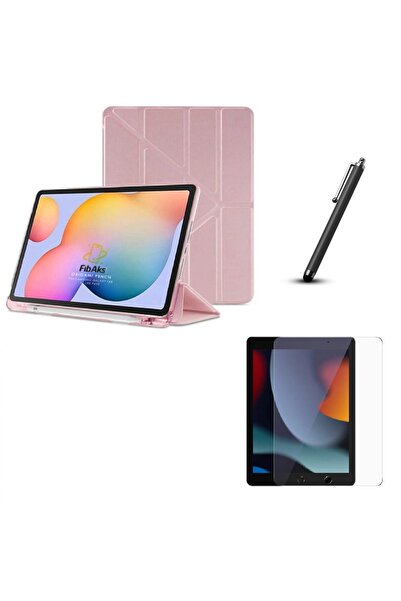 Fibaks İpad 7. 8. 9. Nesil 10.2" Bölmeli Kılıf Nano Ekran Koruyucu Dokunmatik Kalem