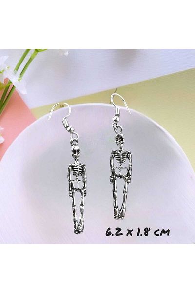 Dodemert Home Skull Gothic Dangle Earrings
