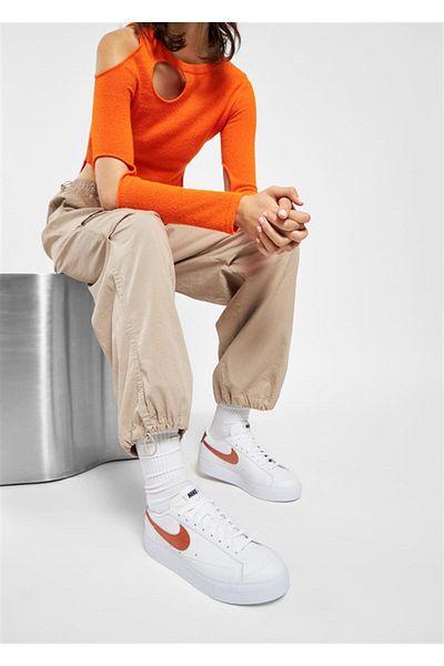 Nike W Blazer Low Platform Ess Sports Shoes Dq7571-100