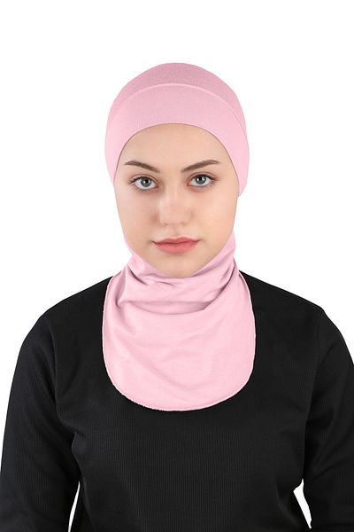 Ecardin Μικρό Καπέλο Hijab - St 225 Ροζ
