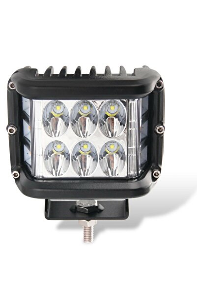 Karva Beyaz Led Sarı Çakarlı Kare Off Road Sis Farı Çalışma Lambası
