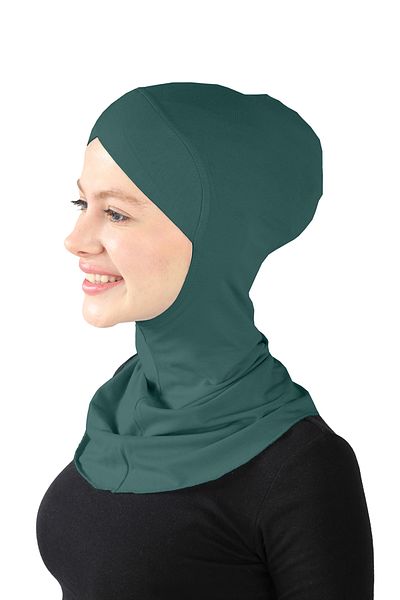 Ecardin Emerald Colored Cross Hijab Turban - St 232