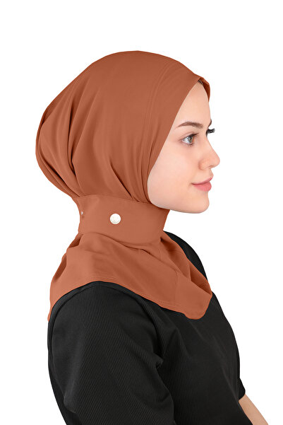 Ecardin Креп-шаль кольору черепиці з лікра - St 235