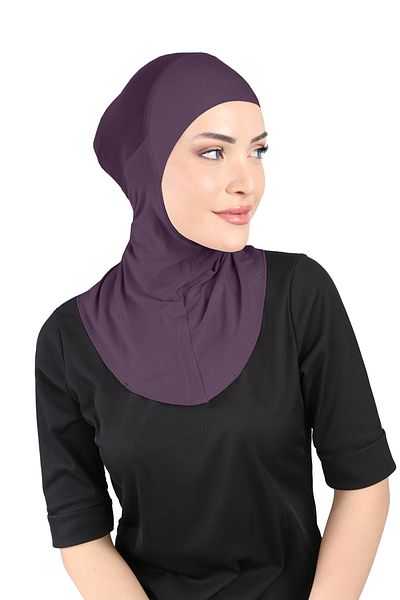 Ecardin Breathable Anti-Sweat Clima Fit Hijab Turban - St 228 Plum