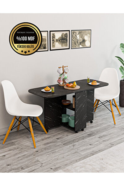 rafineritasarım OVAL Masa Açılır Katlanır  fonksiyonel MDF