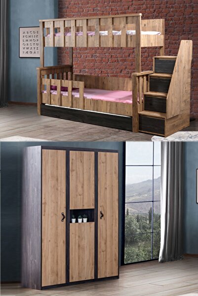 Setay Ranza, Diva Ayrılabilir Yavrulu Ranza Doğa 3 Kapılı Dolap