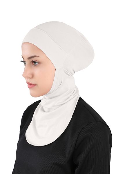 Ecardin Ανοιχτό Γκρι Ευέλικτο Μικρό Hijab Sports Cap - St 225