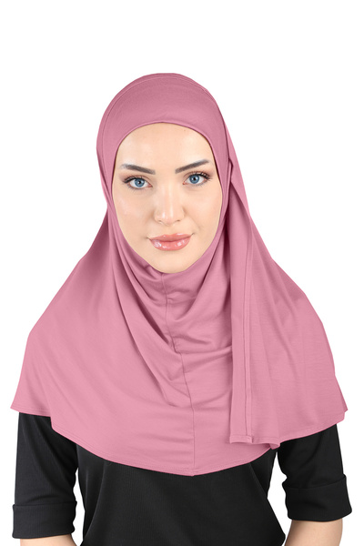 Ecardin Viscose Comfort Turban και σάλι Lycra - ST 200 Dusty Rose