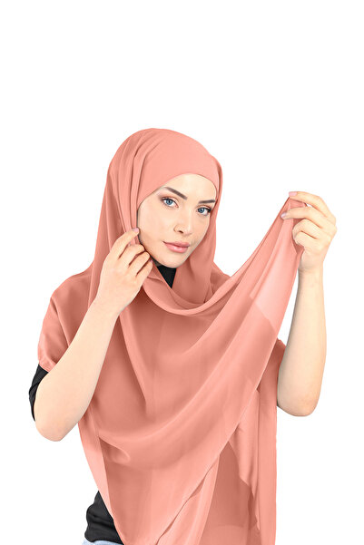 Ecardin Şal din şifon cu bonel - St 136 Somon