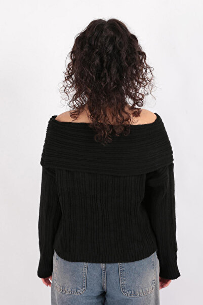 Hadise D8818 Madonna Collar Sweater