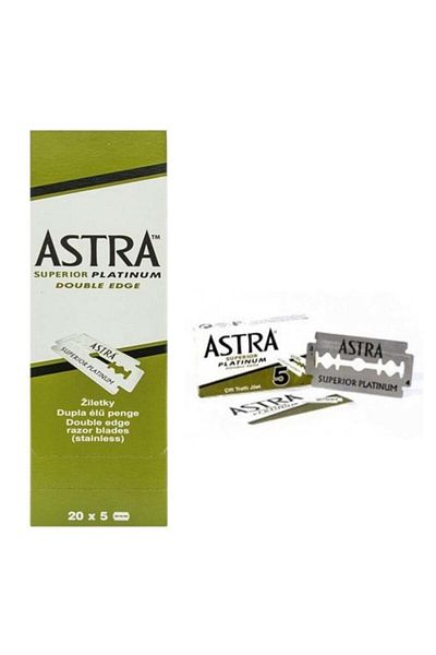 Astra Double Sided Barber Whole Shaving Razor - 5X20 (100Pcs)